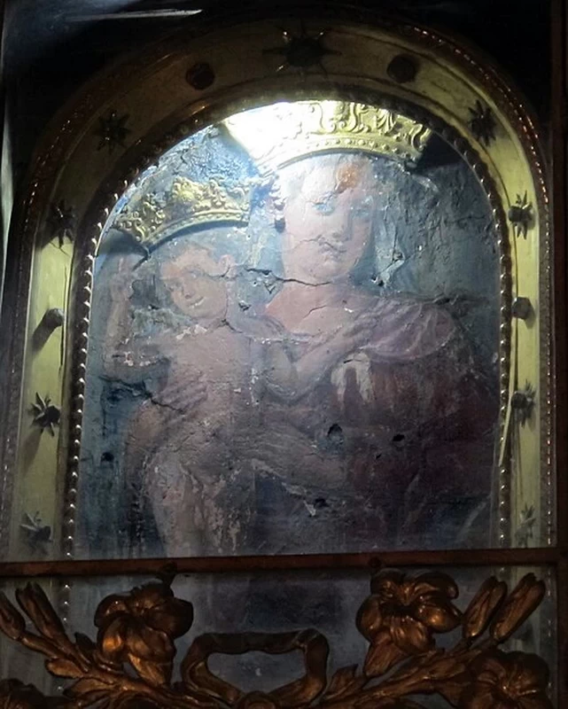 Perin del Vaga - Madonna di Strada Cupa, Cappella del coro d'inverno, Santa Maria in Trastevere, Roma, attribuito